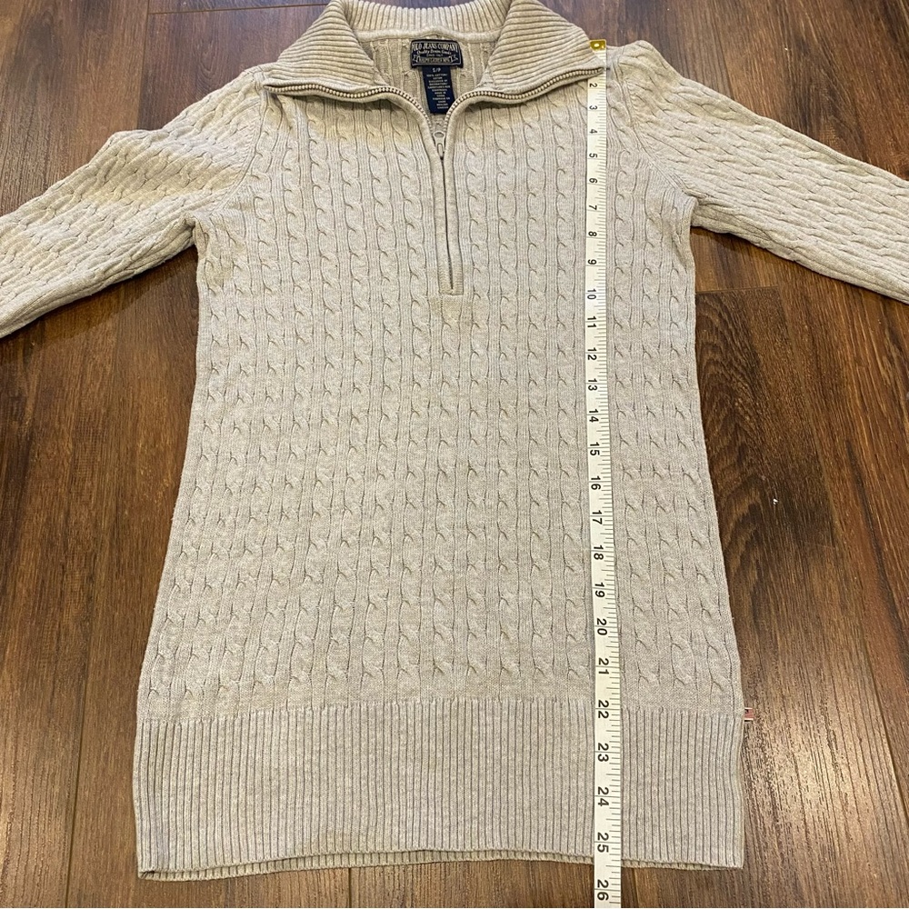 Polo jeans cable knit grey sweater size small - Picture 9 of 10